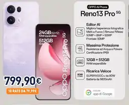 Unieuro Oppo Reno13 Pro 5G offerta