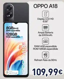 Unieuro OPPO A18 offerta