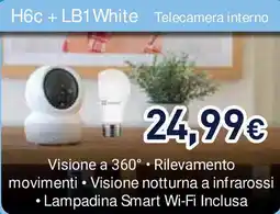 Unieuro H6c+ LB1 White Telecamera interno offerta