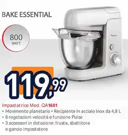 Unieuro BAKE ESSENTIAL Impast at rice Mod. QA1601 offerta