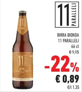 Conad Superstore Birra bionda 11 PARALLELI offerta