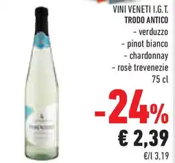 Conad Superstore Vini veneti i.g.t. TRODO ANTICO offerta