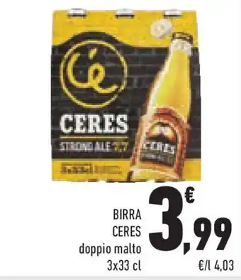 Conad Superstore BIRRA CERES doppio malto offerta