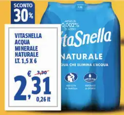 Sigma Vitasnella acqua minerale naturale offerta