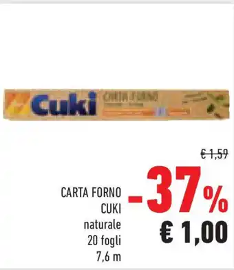 Conad Superstore Carta forno CUKI offerta