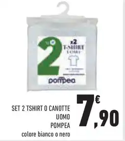 Conad Superstore Set 2 tshirt o canotte uomo POMPEA offerta