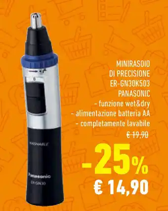 Conad Superstore MINIRASOIO DI PRECISIONE ER-GN30K503 PANASONIC offerta