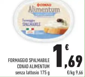 Conad Superstore Formaggio spalmabile CONAD ALIMENTUM offerta