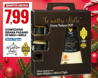 Le nostre stelle confezione grana padano 20 mesi + miele