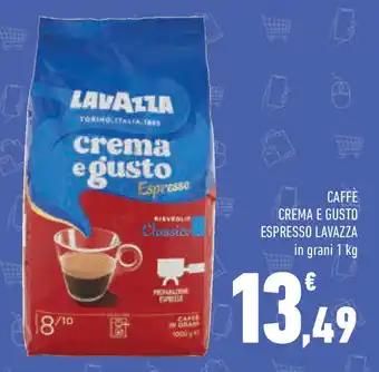 Conad Superstore Caffè crema e gusto espresso LAVAZZA offerta