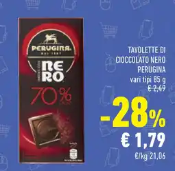 Conad Superstore Tavolette di cioccolato nero PERUGINA offerta