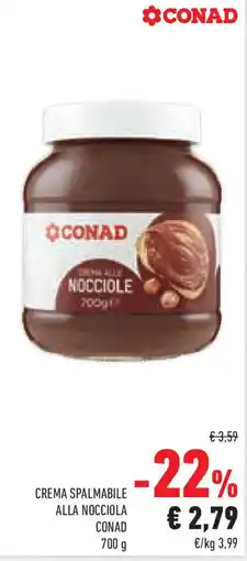 Conad Superstore Crema spalmabile alla nocciola CONAD offerta