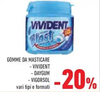 Conad Superstore Gomme da masticare - VIVIDENT - DAYGUM - VIGORSOL offerta