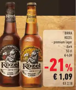 Conad Superstore BIRRA KOZEL - premium lager - dark offerta