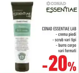 Conad Superstore CONAD ESSENTIAE LAB - crema piedi offerta