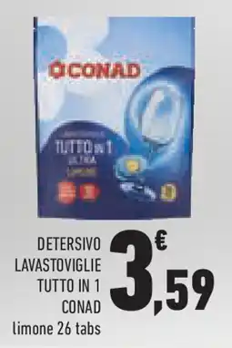 Conad Superstore Detersivo lavastoviglie tutto in 1 CONAD offerta