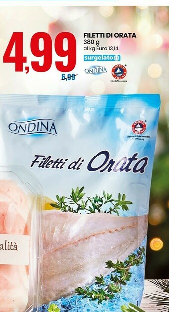 Eurospin Filetti di orata 380 g(ml) offerta