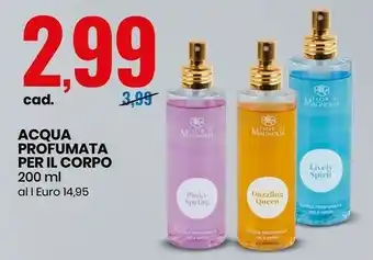 Fior di magnolia acqua profumata per il corpo 200 ml