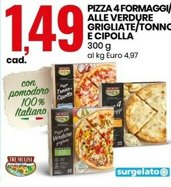 Eurospin Pizza 4 formaggi 300 g offerta