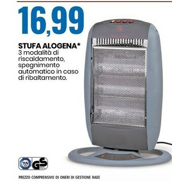 Eurospin Stufa alogena offerta