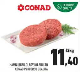 Conad Superstore Hamburger di bovino adulto CONAD PERCORSO QUALITÀ offerta