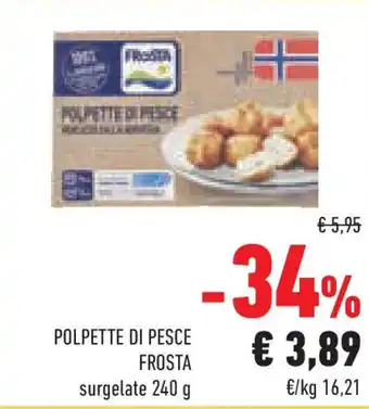 Conad Superstore Polpette di pesce FROSTA offerta