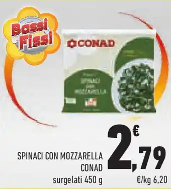 Conad Superstore Spinaci con mozzarella CONAD offerta