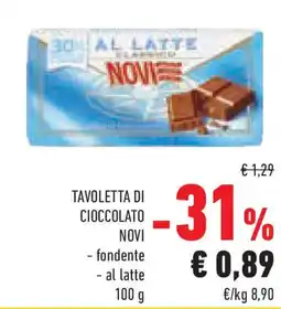 Conad Superstore Tavoletta di cioccolato NOVI offerta