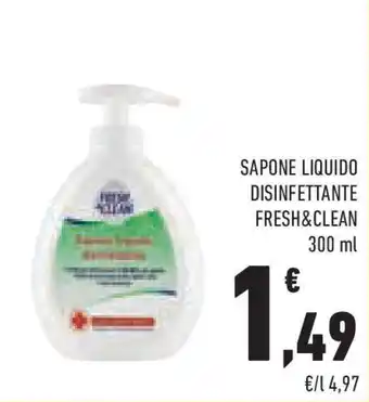 Conad Superstore Sapone liquido disinfettante FRESH&CLEAN offerta