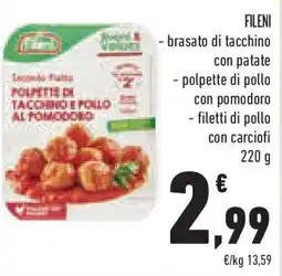 Conad Superstore FILENI - brasato di tacchino con patate offerta