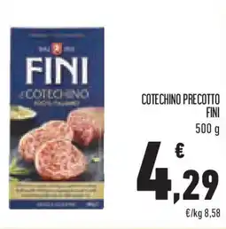 Conad Superstore Cotechino precotto FINI offerta