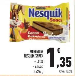 Conad Superstore Merendine nesquik snack offerta