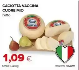 Tigre Caciotta vaccina cuore mio offerta