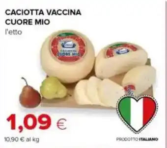 Tigre Caciotta vaccina cuore mio offerta