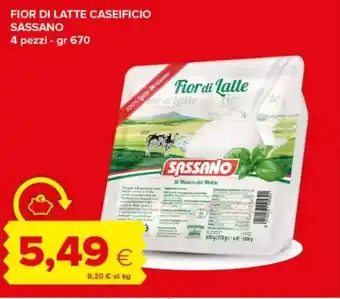 Tigre Fior di latte caseificio SASSANO offerta