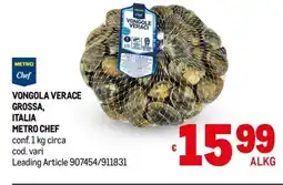 Metro Vongola verace grossa, italia METRO CHEF offerta