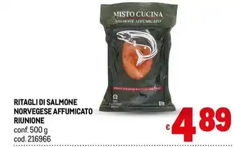 Metro Ritagli di salmone norvegese affumicato RIUNIONE offerta