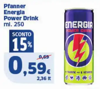 Sigma Pfanner Energia Power Drink offerta