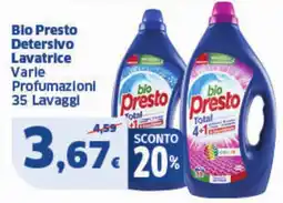 Sigma Blo Presto Detersivo Lavatrice Varle Profumazioni offerta