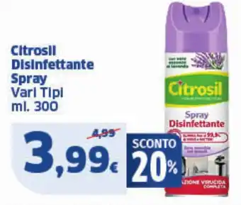 Sigma Citrosil Disinfettante Spray Vari Tipi offerta