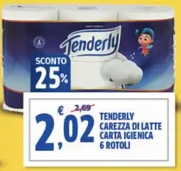 Sigma Tenderly carezza di latte carta igienica 6 rotoli offerta