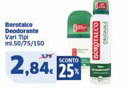 Sigma Borotalco Deodorante Vari Tipi offerta