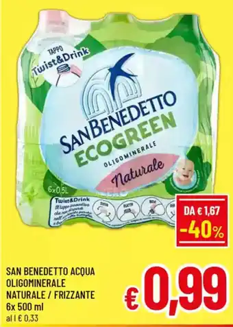 A&O San benedetto acqua oligominerale naturale / frizzante offerta