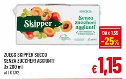 A&O Zuegg skipper succo senza zuccheri aggiunti offerta