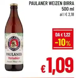 A&O Paulaner weizen birra offerta