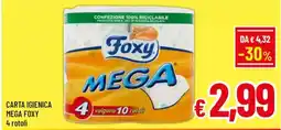 A&O Carta igienica mega FOXY offerta