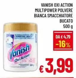 A&O Vanish oxi action multipower polvere bianca smacchiatore bucato offerta