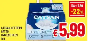 A&O Catsan lettiera gatto hygiene plus offerta