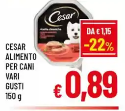 A&O Cesar alimento per cani vari gusti offerta