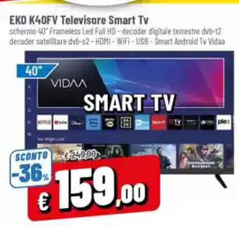 A&O EKO K40FV Televisore Smart Tv offerta